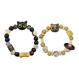 Окружающий браслет с бусинами для котенка [1 пара]