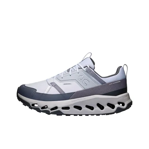 On Cloudhorizon Slip-Resistant Abrasion-Resistant Low Top Hiking Shoes Men's White Blue