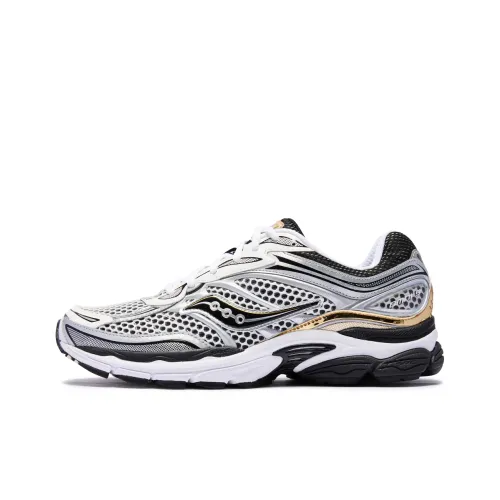Saucony Pro Grid Omni ALL IN 9 Low Топ Vintage Casual Беговые кроссовки Унисекс Белый Серебристый Черный