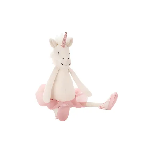 JELLYCAT Mythical Animal Collection Балет Единорог Белый Куклы Плюшевая кукла 33 см Высота