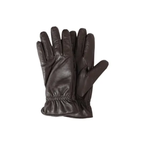 BEAMS Sheepskin Leather Gloves Men's Brown
