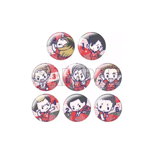 GuGuGuGu Haikyuu!! Blind Удача Лошадь Бобовый Глаза Значки