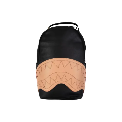 SPRAYGROUND Поливинилхлорид Рюкзак Стандартный Мужской Черный и Бежевый