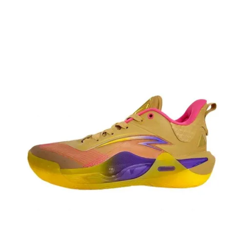 ANTA Basketball Collection Баскетбольные кроссовки Низкий Топ Коричневый Розовый Золото Мужской