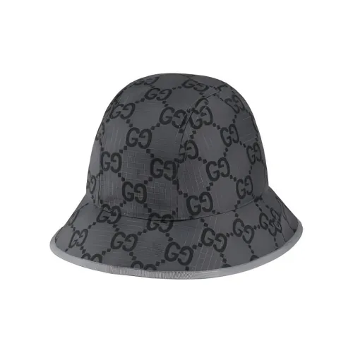 GUCCI Переработанный полиэстер Шляпы ведра Мужской Серый