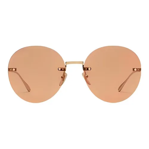 GUCCI Металл Круглые Солнцезащитные очки Женские Золотые