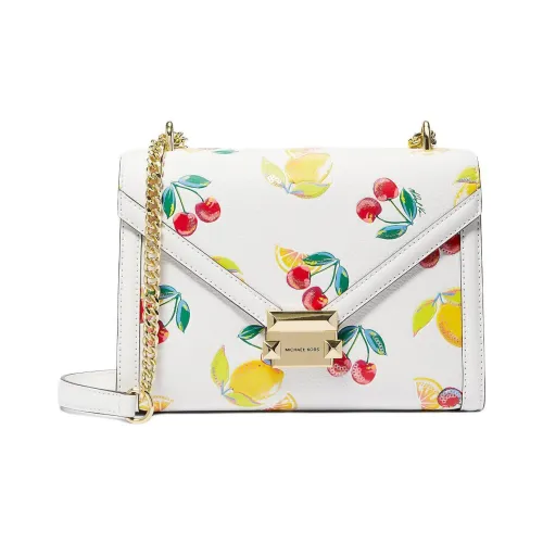 MICHAEL KORS Whitney Полиуретан Сумка через плечо Сумка на плечо Средняя Женская Ярко-белая
