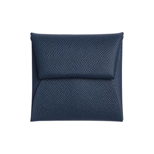 HERMES Bastia Кошельки 7K BLEU Abysse Глубокий морской синий Женские