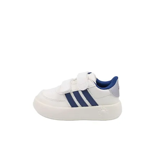 Adidas BREAKNET 2,0 Slip-resistant Abrasion-resistant Low Top Детские тренировочные кроссовки Белый Синий Infant And Toddler