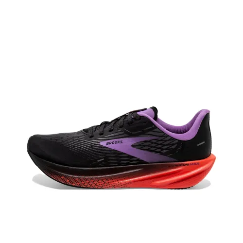 Brooks Hyperion Ma противоскользящий устойчивый к истиранию низкий топ повседневная беговая обувь женская черный фиолетовый