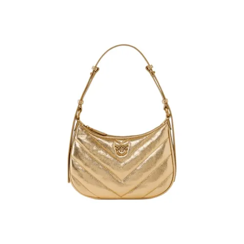 PINKO Half Moon series Козья кожа Лунный Шапка Сумка Сумка Сумка через плечо Маленькая Женская Золотая