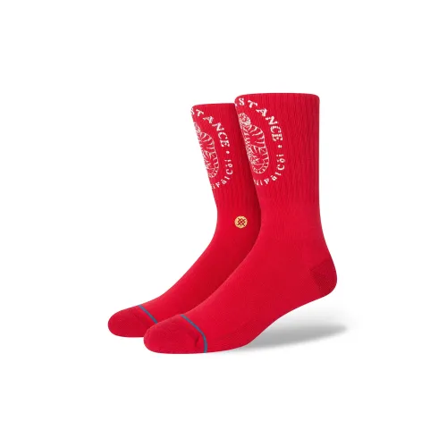 STANCE Crew Socks Unisex 1 Pack Red