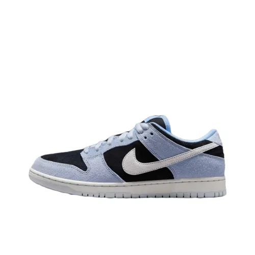 Nike Dunk SB Slip-on Устойчивый к истиранию Низкий Топ Скейтборд Кроссовки Унисекс Синий Черный