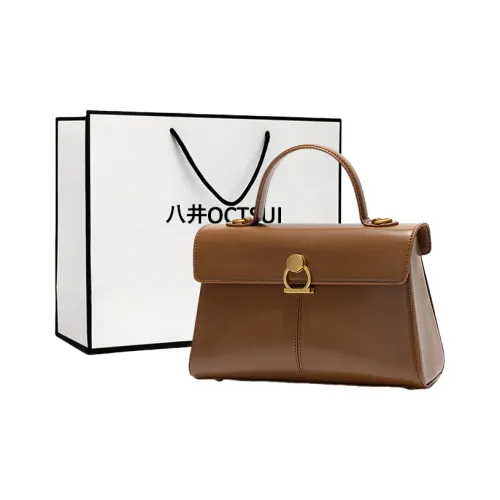 OCTSUI PVC Сумка Средний Женская Карамель Кофейный Черный Красный