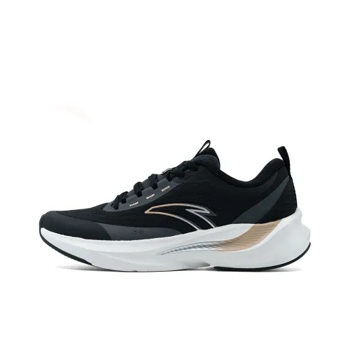 ANTA Suburban Slip-resistant Abrasion-resistant Low Top Casual Running Shoes Women's Black ANTA Suburban Противоскользящие Устойчивые к истиранию Низкий Топ Повседневные Беговые Кроссовки Женские Черные