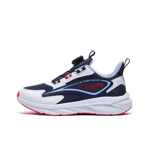 361°KIDS Противоскользящие амортизаторы с устойчивостью к истиранию Низкий топ Детская беговая обувь Сине-белый Детский