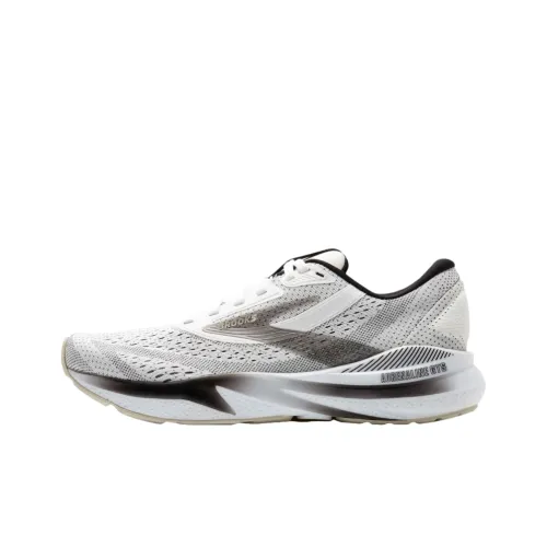 Brooks Adrenaline GTS Slip-resistant Abrasion-resistant Low Top Casual Running Shoes Men's Gray White Брэдгс Adrenaline GTS Противоскользящий Устойчивый к истиранию Низкий Топ Повседневные Беговые Кроссовки Мужские Серый Белый