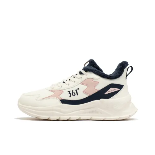 361° Противоскользящий Устойчивый к износу Водонепроницаемый Высокий Топ Повседневные Беговые кроссовки Женские Белые Розовые