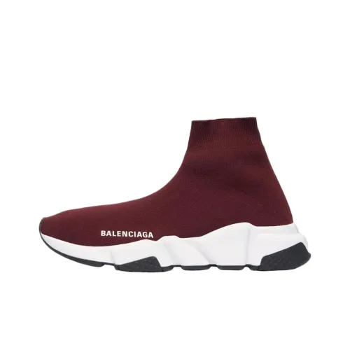 Balenciaga Speed Повседневные Высокие Кеды Фуксия Женские