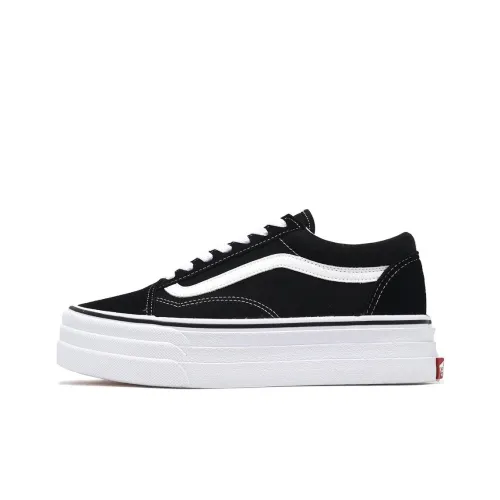 Vans Old Skool Collection Низкие Кроссовки для Скейтбординга Унисекс Черный Белый