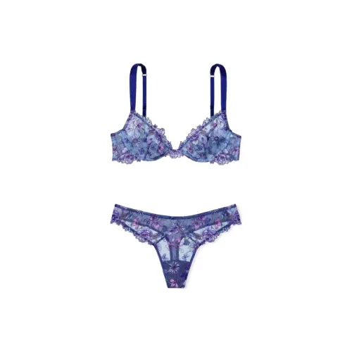 Victoria's Secret Комплект нижнего белья для женщин синий и фиолетовый