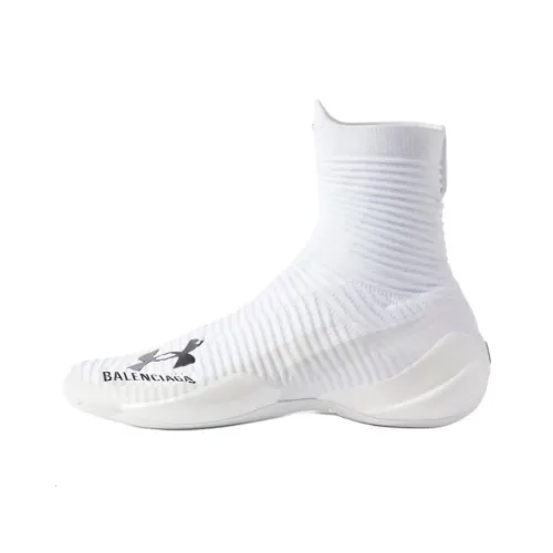 Under Armour x Balenciaga Hyper High Топ Повседневная обувь Мужская Белая