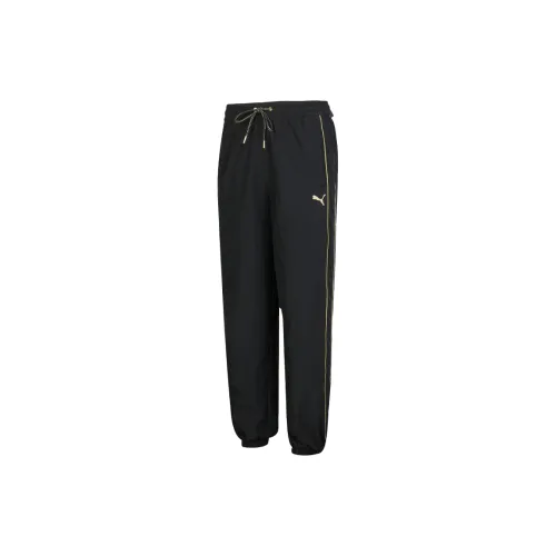 PUMA Вязаные тренировочные брюки мужские черные