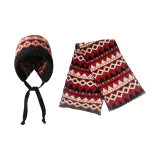 Чёрный Красный [Шапки и кепки, комплект из двух предметов]