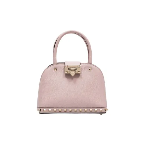 Valentino Rockstud Кожа Сумка Женская Розовая