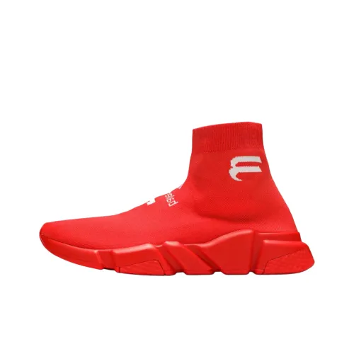 Balenciaga Speed High Топ Повседневная обувь Мужская Красная