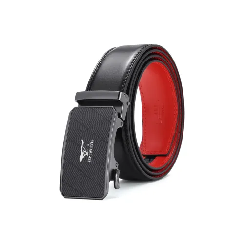 SEPTWOLVES Ремни из натуральной кожи мужской ширина 3,5 см