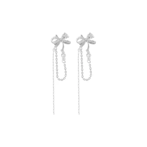 KING OF BLING Сплав с цирконием Нижняя заколка Серьги On Женские Удачи