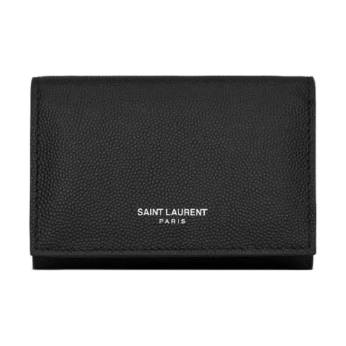 SAINT LAURENT Телячья кожа Key Pouch Мужской Черный
