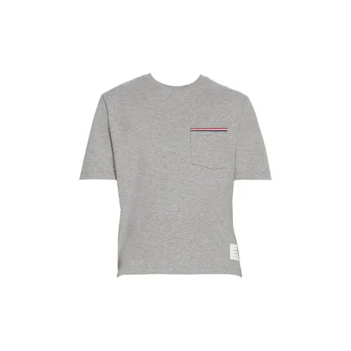 THOM BROWNE Серый Мужской T-Рубашки