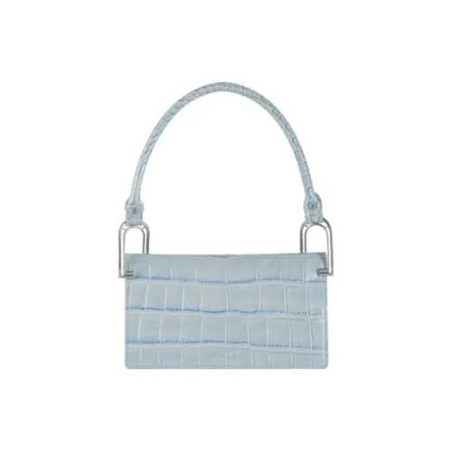 APEDE MOD Коровья кожа Маленькая квадратная сумка Сумка через плечо Сумка для женщин Средиземноморский синий