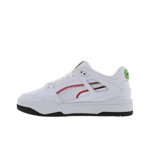 MIRACULOUS X PUMA Slipstream Анти-KICK и Устойчивый к Износу Низкий Топ Детские Скейтбординги Белый Подростки