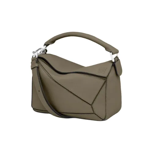 LOEWE Пазл Коровья кожа Сумка Сумка через плечо Сумка через плечо Женская Хаки зеленый