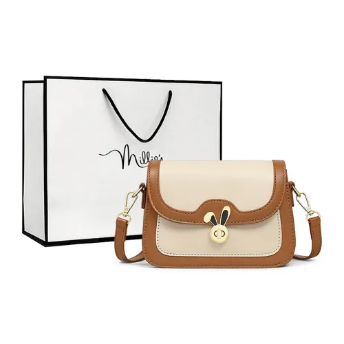 MILLIE'S Корова Кожа с Синтетической Кожей Маленькая Квадратная Сумка Сумка через плечо Стандартная Женская