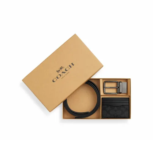 COACH Ремни из искусственной кожи мужской черный 3,8 см