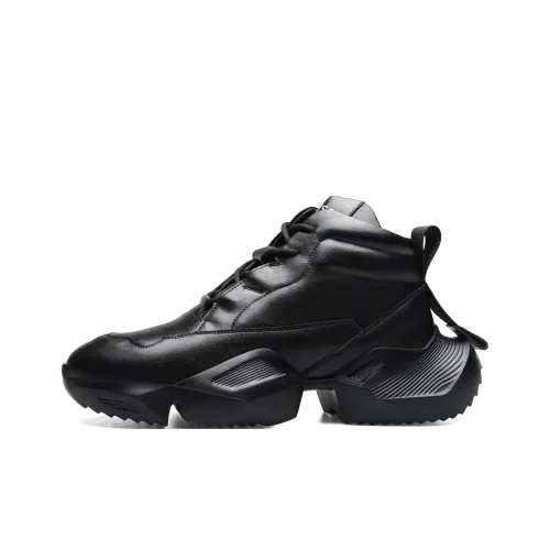 D Fuse SCANDINAVIA Противоскользящие Низкие Кроссовки с Толстой Подошвой Мужские Черные