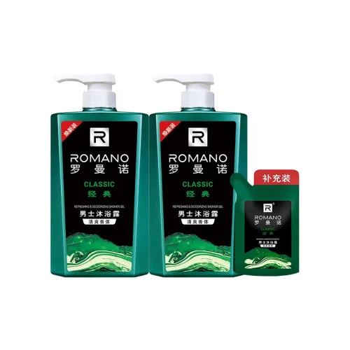 Deodorant Romano Shower Gel с длительным стойким ароматом очищающий мускус 450 мл*2 + 200 мл