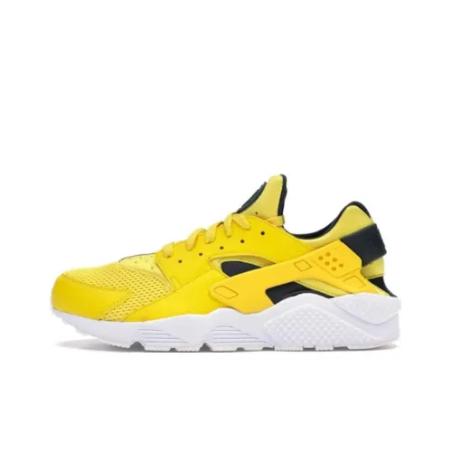 Nike Air Huarache Run Slip-resistant Abrasion-resistant Low Top Casual Running Shoes Men's Yellow Найк Эйр Хуараче Ран Слип-резистентный Абразион-резистентный Низкий Топ Повседневные Беговые Кроссовки Мужские Желтые