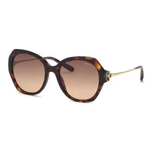 CHOPARD Ацетат OVAL SUNGLASSES Женские Черепаховый