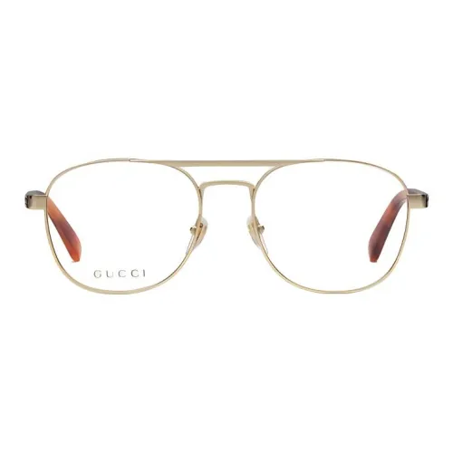 GUCCI Пластина And Металл Эмаль Авиатор Оправы для очков Унисекс Золото Серебро