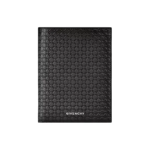 Givenchy Brushed Leather Men's Card Holder Dark Gray Givenchy Брушированная кожа Мужской держатель для карт Темно-серый