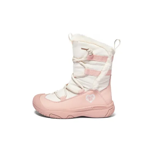 Snoffy Slip-resistant Abrasion-resistant Thermal Baby Shoes Cream White Pink Baby Снофи противоскользящие устойчивые к истиранию термоботинки для малышей кремово-белый розовый для малышей