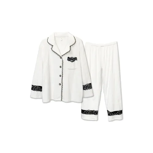 Slimma Пижамный комплект Женские Белые