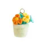 Оранжево-желтый - Многоцветный - Цветочный дизайн