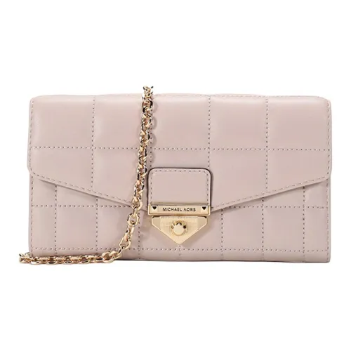 MICHAEL KORS MICHAEL KORS Luggage Collection Кожа Плечевая сумка Стандартная Женская Мягкий Розовый