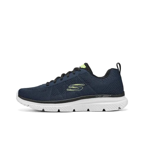 SKECHERS SPORT MENS Кэжуал Низкий Топ Морской Синий Лимон Мужской